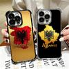 Kosovo Passport Flag Soft Phone Case For iPhone 15 16 17 Air 14 Pro Max 16E Plus 13 12 Mini Plating Anti-Fall Fundas