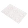 6 Cavity   Mold PP Plastic Simulated Dessert Mould for Making Pudding Mousse Cake Snow Skin  