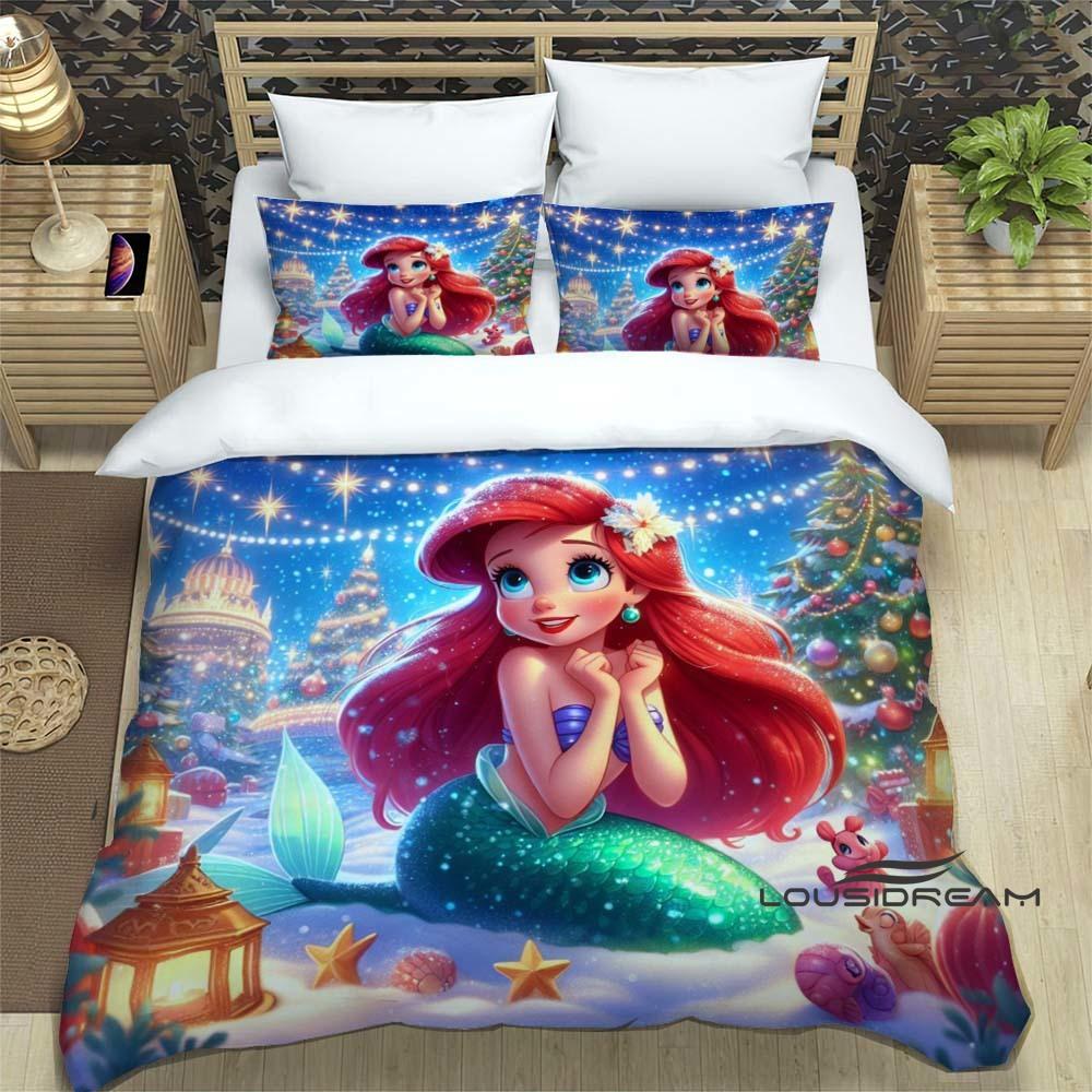 

The adorable Ariel Princess The Little Mermaid duvet and pillowcase bedding set, perfect for decorating boys and girls bedroom 135x200cm