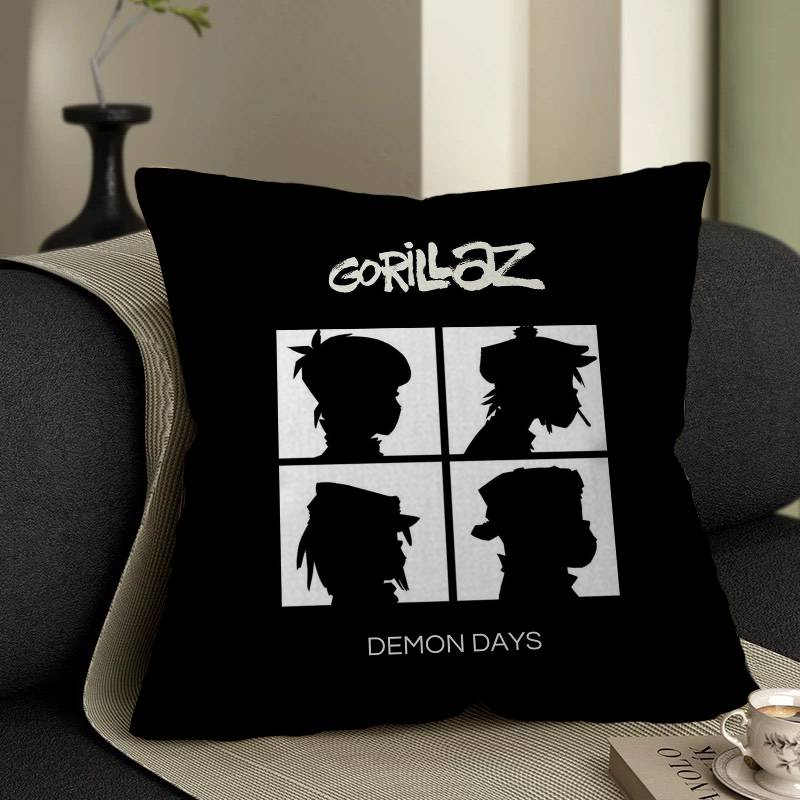 Band GGorillaz Music Cool Cushion Cover Polyester Sofa Cushions Decorative Throw Pillows Home Decoration Pillowcover