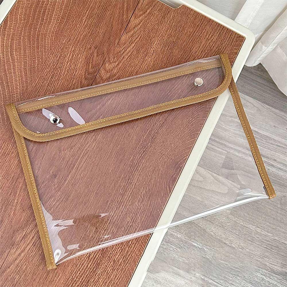 

Водонепроницаемая папка-файл большой вместимости для хранения тестовых работ, многофункциональный карман для файлов, подарок 32x21cm кофейный