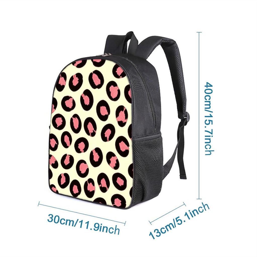 Animal Texture Print Single Layer Backpack Simple Style for Boys/Girls Children Best Gifts 2D Flat Cartoon School Bags