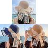 Flower Themed Sun Hat For Women With Large Brim Summer Beach Vacation Fashion Accessory