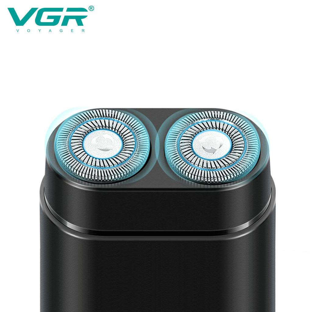 VGR 341 Mini Single Blade Cordless Beard Trimmer Razor Rechargeable Foil Electric Face Body Shaver for Men Home Shaving Razor Waterproof Long-lasting
