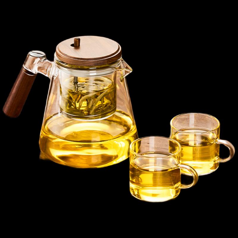 

Tea Ting Glass Infuser Teapot Set 950ML Teapot with 2 Cups