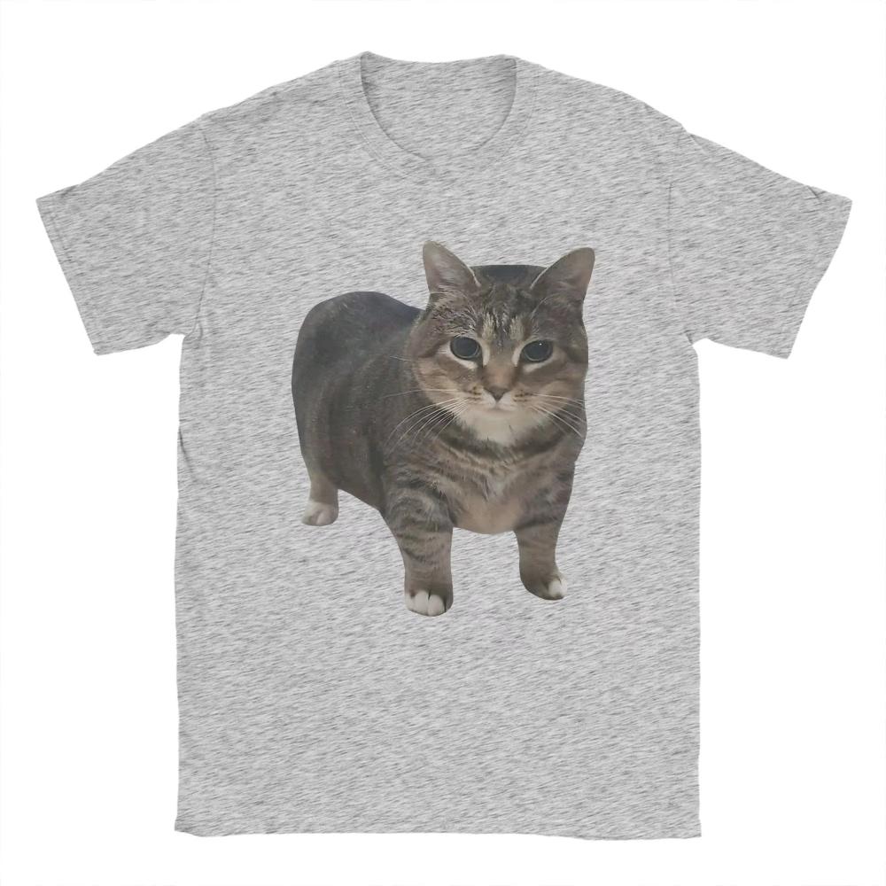 Men Women Spinning Cat Meme T Shirt Funny Brainrot Cotton Tops Fashion Short Sleeve Round Neck Tees T-Shirts