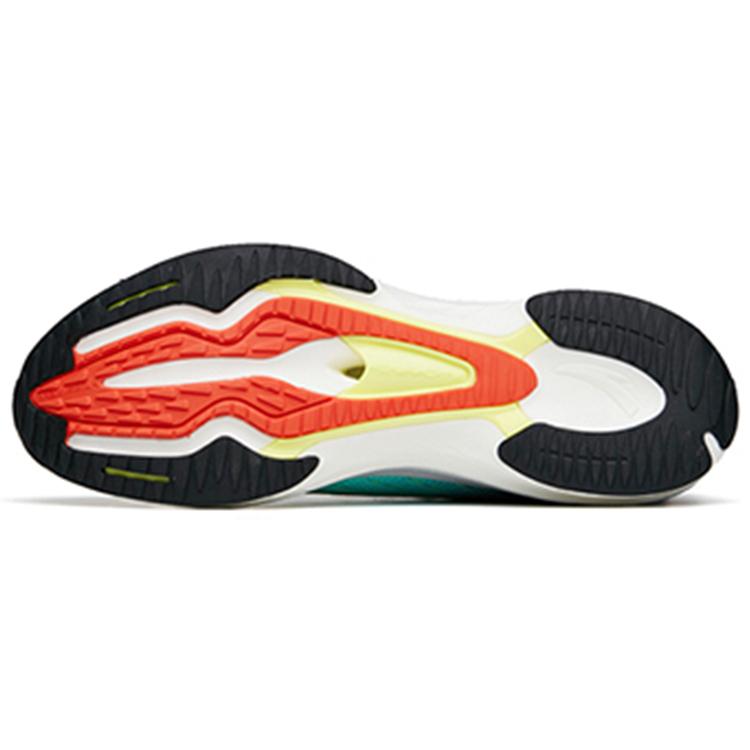 ANTA MACH 1.0 Running Shoes Men's Low top Ivory White/Fluorescent Water Green/Black 112215566-4