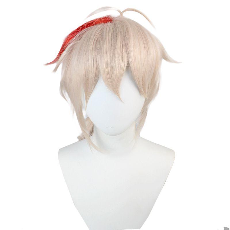 Kazuha Wig 45cm Stunning Synthetic Hair For Genshin Impact Cosplay Costume Parties
