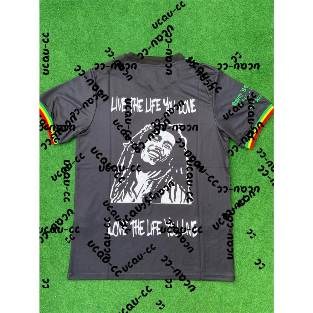 Tricou Ajax Bărbați 2026, Tricou Fotbal, Ediție Specială Bob Marley, Îmbrăcăminte Sportivă pentru Fani, Îmbrăcăminte Sportivă Casual