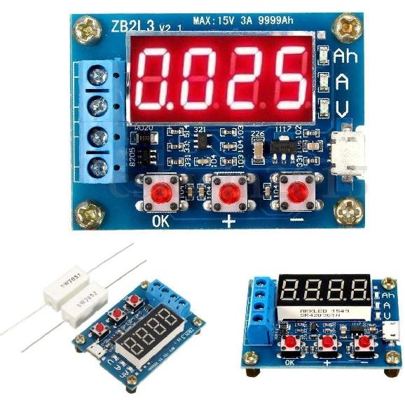 HiLetgo Battery Capacity Meter Discharge Tester Analyzer 1.5V-12V Battery Capacity Meter Discharge Tester