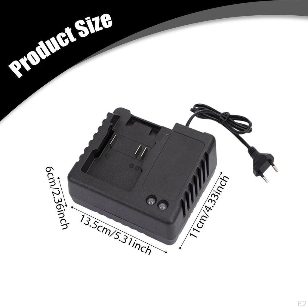 21V LI Ion Battery Charger Garage Household Efficient Cooling Quick Charging