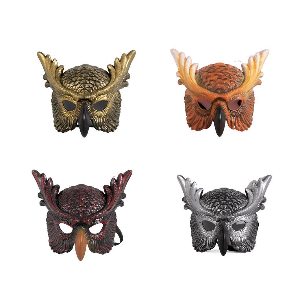 Máscara de Búho de Diseño Realista Estilo Aterrador Máscara de Pájaro Máscara de Cara Completa Material PP Máscara de Baile de Fin de Año Máscara de Mascarada Fiesta de Disfraces
