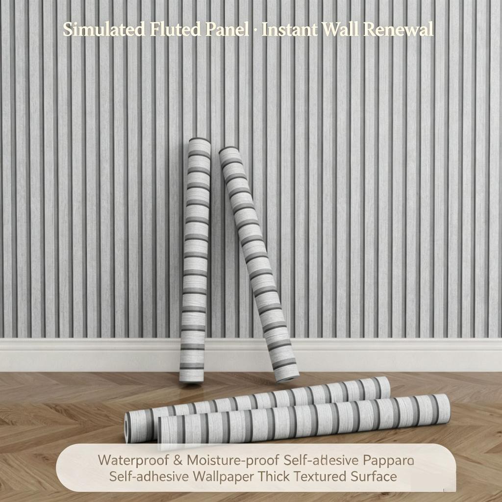 Vintage Retro Wood Grille Self Adhesive Wallpaper 3D Wood Grain Waterproof Wall Sticker Peel and Stick Home Decor