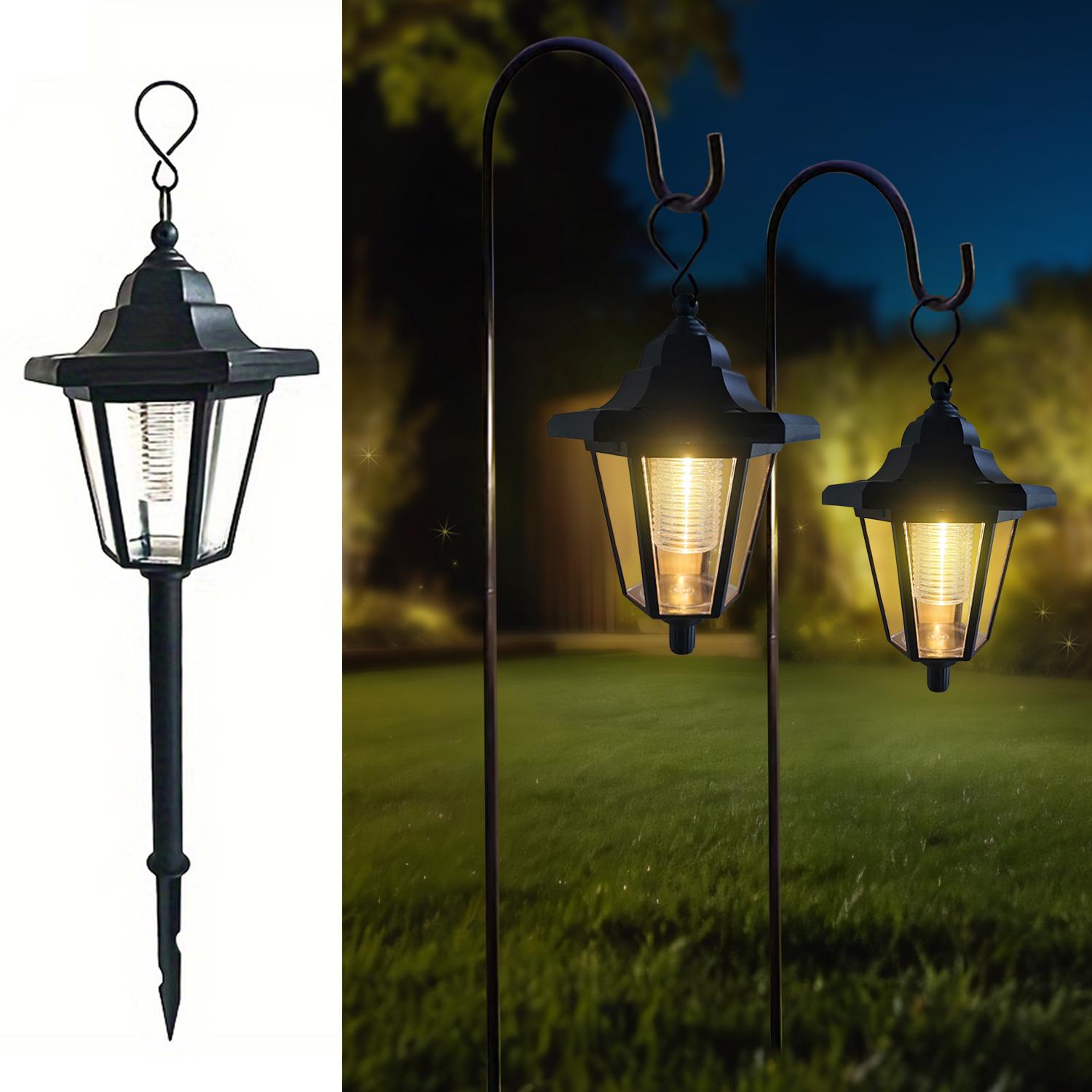 

1Pcs/2Pack Solar-powered hexagonal hanging palace lantern, suitable for outdoor gardens, courtyards, lawns, and walkways. 0-5W