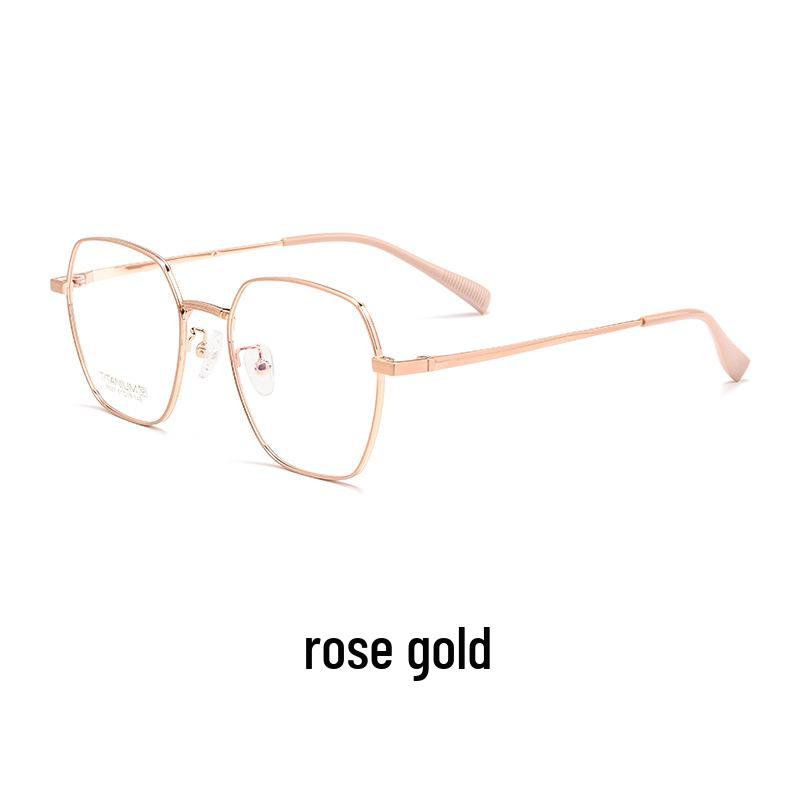 

Danyang 8027A Ретро Полігональна Оправа для Окулярів, Суперлегкий Чистий Титан для Чоловіків та Жінок, Сумісна з Міопією.