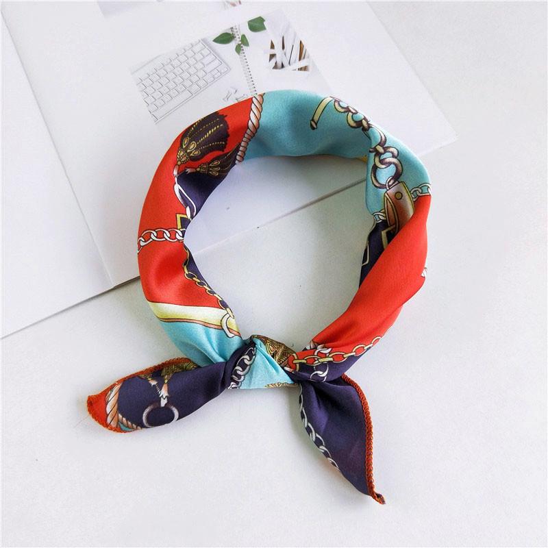 50 New Women's Korean Silk Neckerchiefs - Versatile Small Square Scarves for Spring, Summer, Autumn