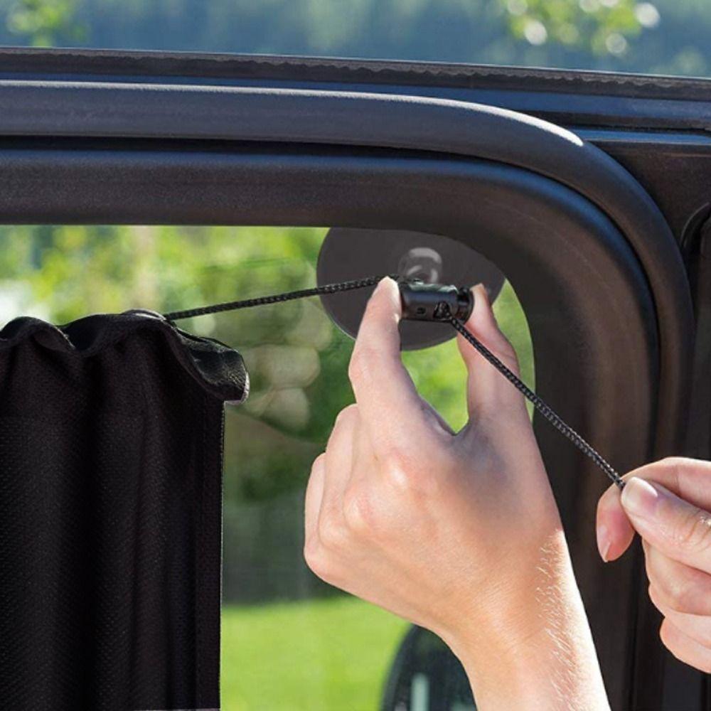 2Pcs Heat Insulation Car Curtain Sun Protection Side Window Curtain  Car Interior Accessories