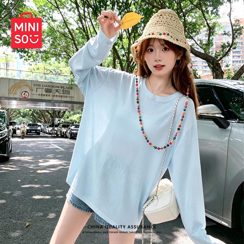 MINISO Women's Breathable Sun Protection Long Sleeve Top