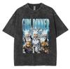 Funny Girl Dinner Caleb Graphic Tee Shirt Love and Deepspace Novelty Cotton T Shirts Fashion High Quality Vintage Washed T-Shirt