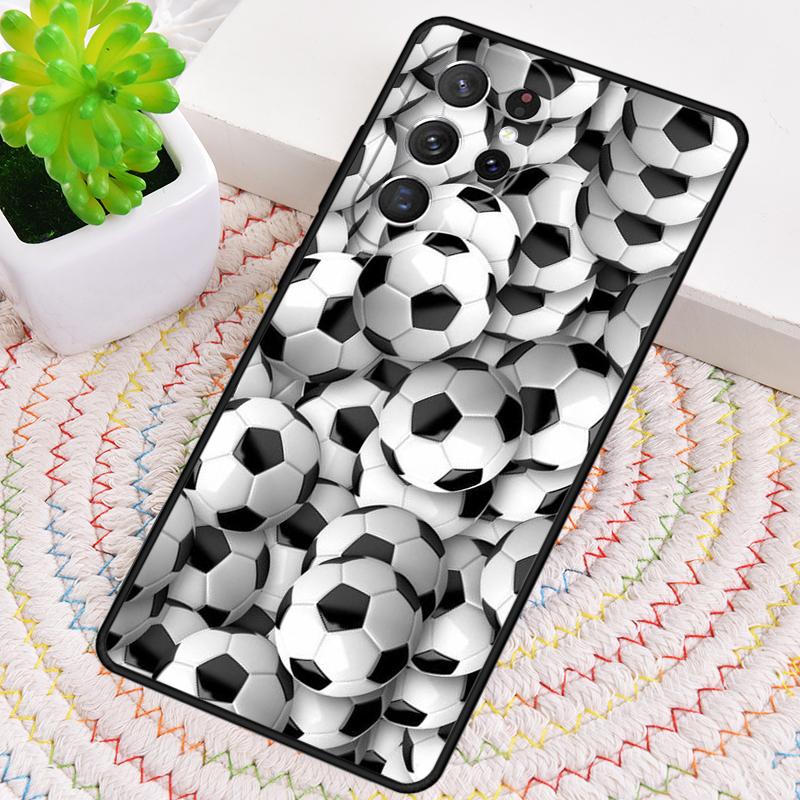 Football Soccer Ball Phone Case for Samsung Galaxy Note 10 Pro S26 Ultra S23 S24 FE S25 S21 S22 PLUS Shockproof Cove