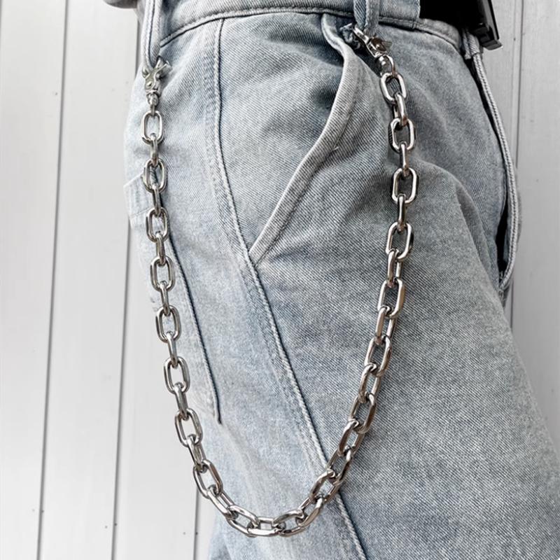 

Fashion Punk Hip-hop Chain for Pants Waist Chain Accessories Belts Women Men Metal Pant Chain On Jeans Gadgets for Men