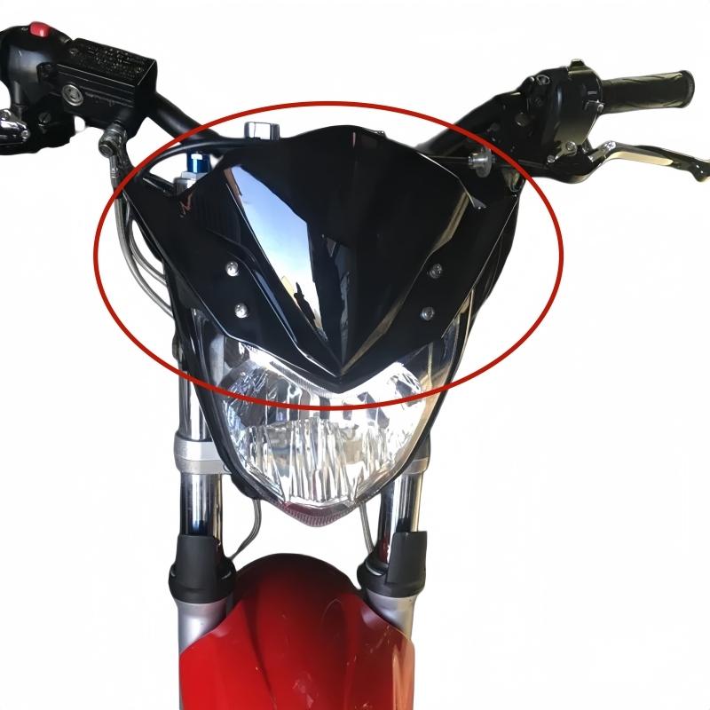Motorcycle windshield air deflector front windshield Flow Guide Plate Double Bubble for Yamaha FZ 16 FZ16 FZ-16 2014-2016