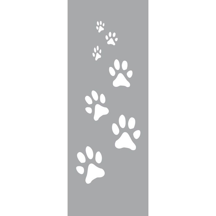 Stencil 15 X 40 Cm Cat Paw Frieze