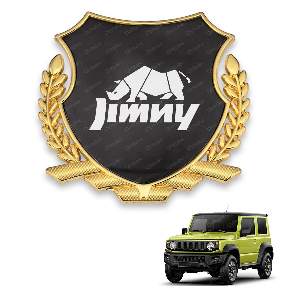 

Jimny Car Metal Jimny JC74 Car Sticker Car Logo Decorative Sticker Mirror Emblem, Emblem, JB64, JB74, Decal, (Gray Finish, Jimny)