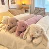Long Pillow Long Body Shape Body Pillow Soft Rabbit Bear Design Plush Lambswool Fabric Support Nap