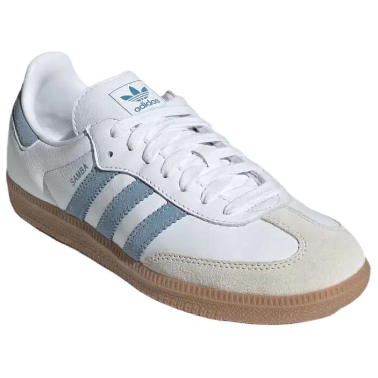 adidas originals SAMBA  White Alumina Ash Blue JS1391 Women's Size