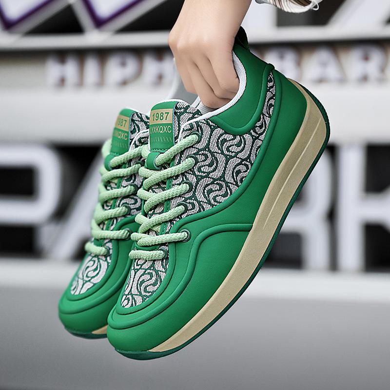 

men Sneaker Breathable Casual Shoes Sports for Flat Mesh Shoes 2024 44 зелений