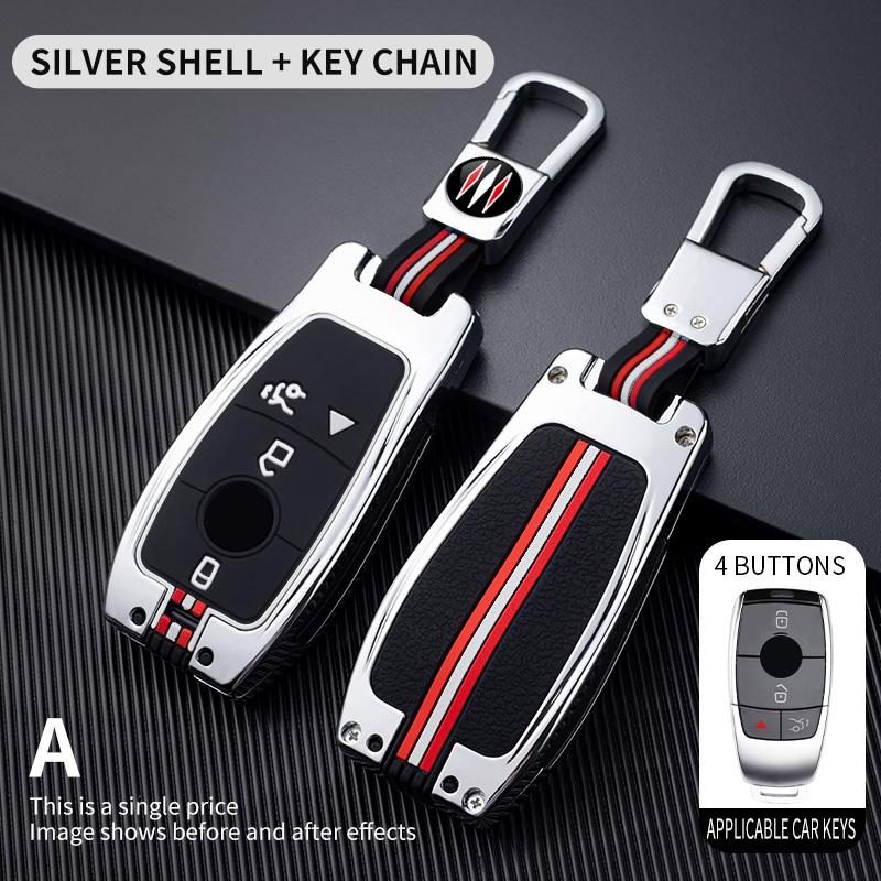 Car Key Case Cover Shell Fob for Mercedes Benz Cla250 Mercedes Benz GLS53 2019 GLS450 Maybach GLS600 2025 AMG C63S GLE 450 2020