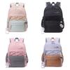Oxford Fabric Kids School Backpack With Letter Pattern For First Grade Students