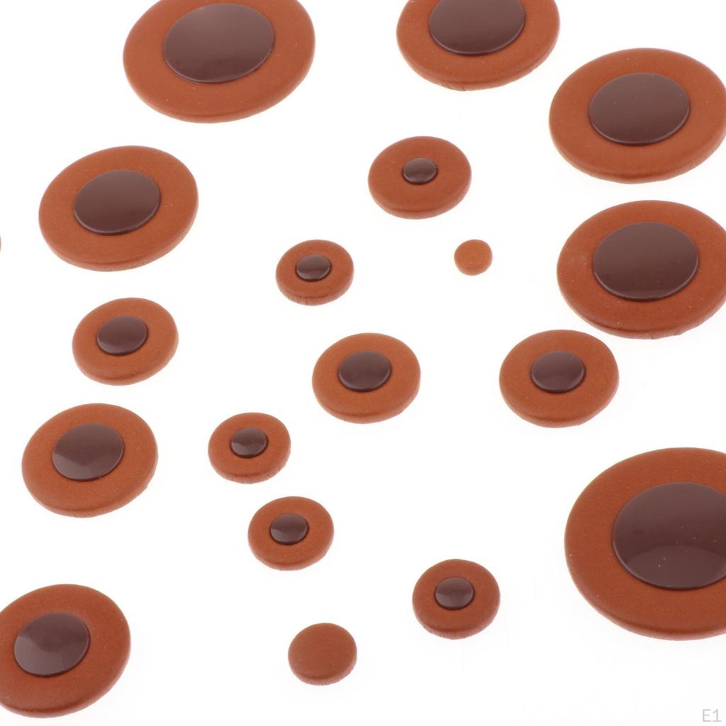 25pcs Alto Saxophone Pads, Easy To Install Clarinet Portable Sound Hole