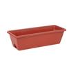 Plastic Planter Trough for Plants - Long Rectangular Flower Box Container with Drainage Holes for Indoor Outdoor Garden Use