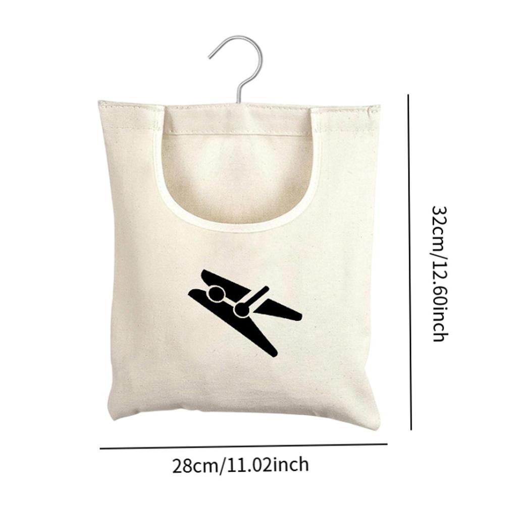 Multifunctional Clothespin Bag Washable Clothes Peg Organizer Space Saving for Home Bathroom Laundry Room Storage Bag