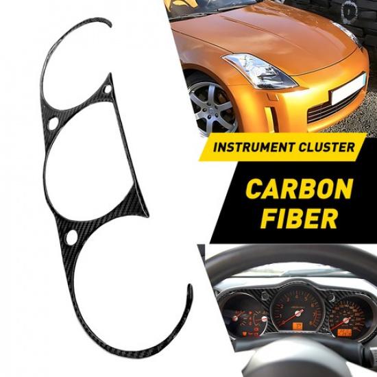 Inner Trument Cluster Cover Trim Decor Carbon Fiber For Nissan 350Z 2003-2009