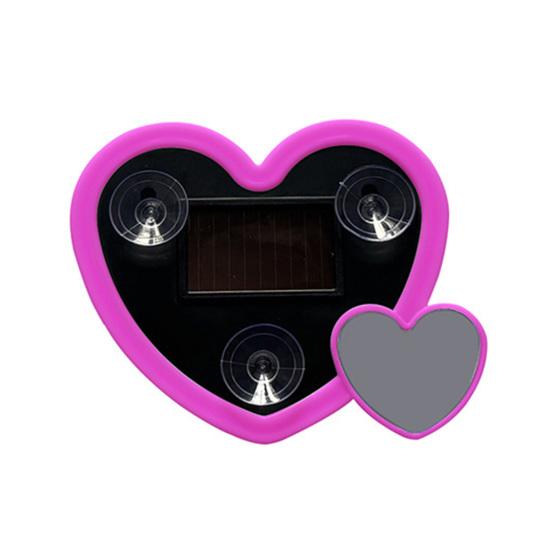 

Solar Heart LED Car Atmosphere Light Wireless Neon Decorative Lamp for Interior Exterior Suction Cup Mount Waterproof Romantic Gift for Couples фиолетовый