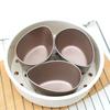 Steamed Egg Bowl Egg Shape Bowl Stainless Steel Heat Resistant Metal Food Serving Mixing Poached Egg Bowl Kitchen Supplies