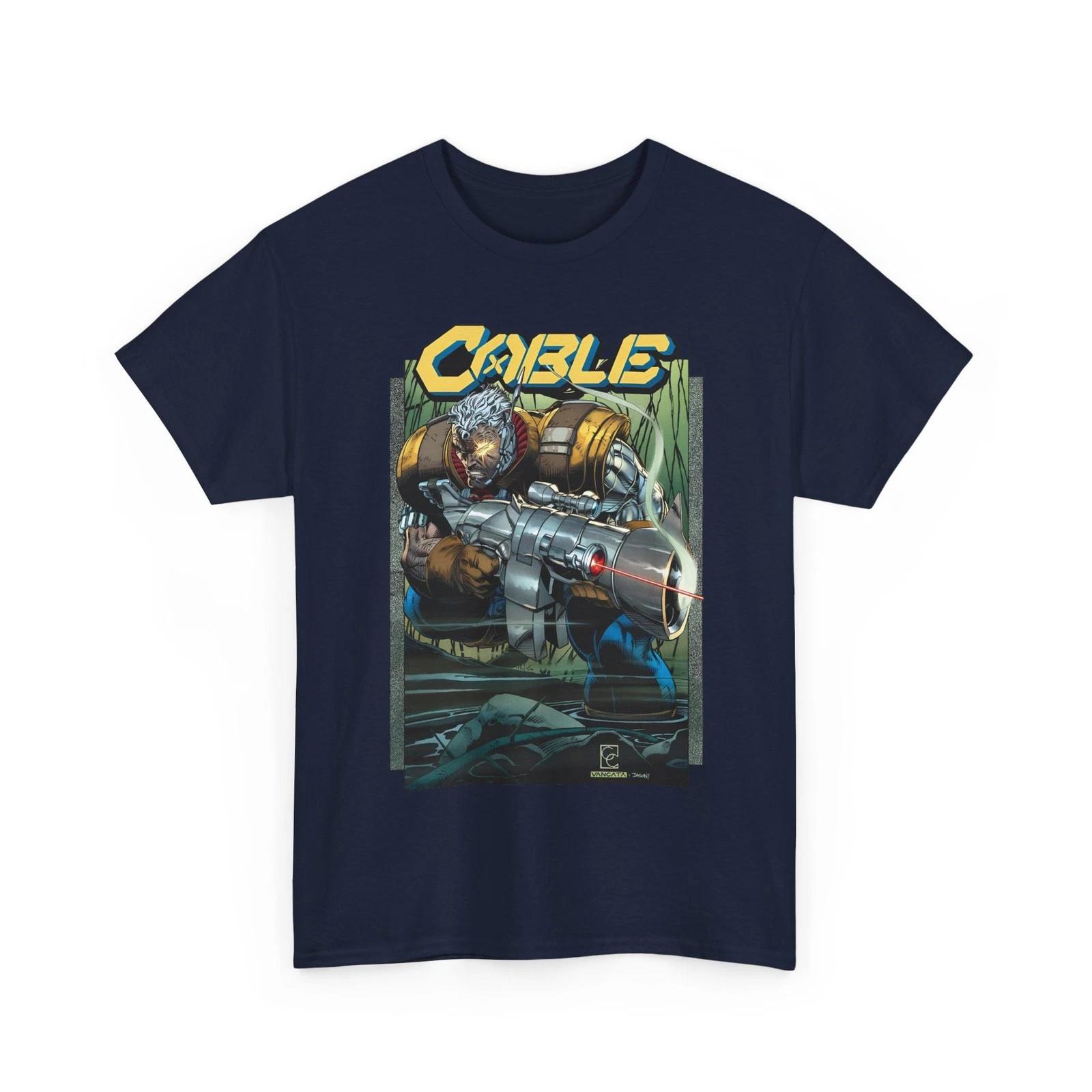 Cable T-Shirt - Greg Capullo Art - X-Men, X-Force, Mutant Soldier, Marvel Comics L