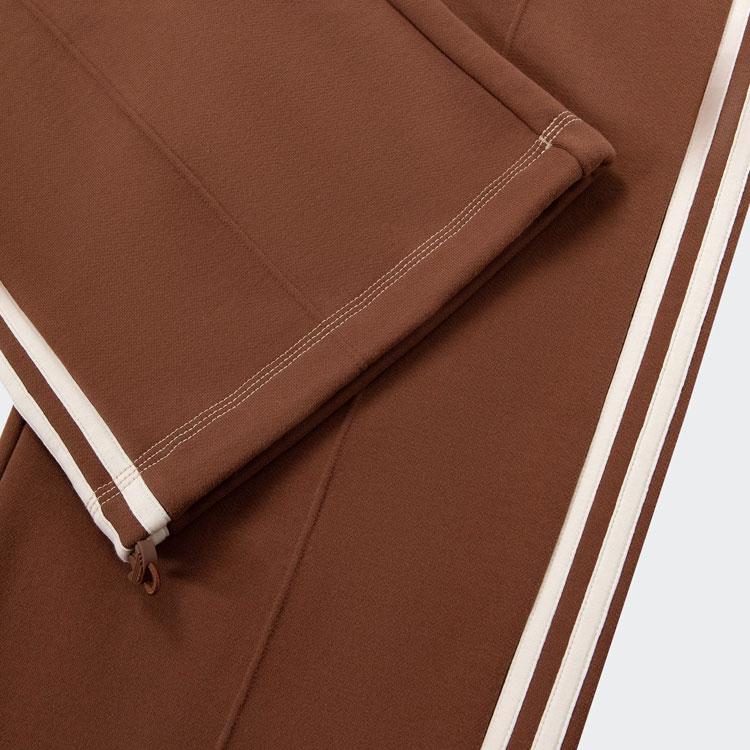 Adidas Originals City Skate Pants Three Stripe Color Block Loose Knit Sports Pants Women Pants Brown IY5380