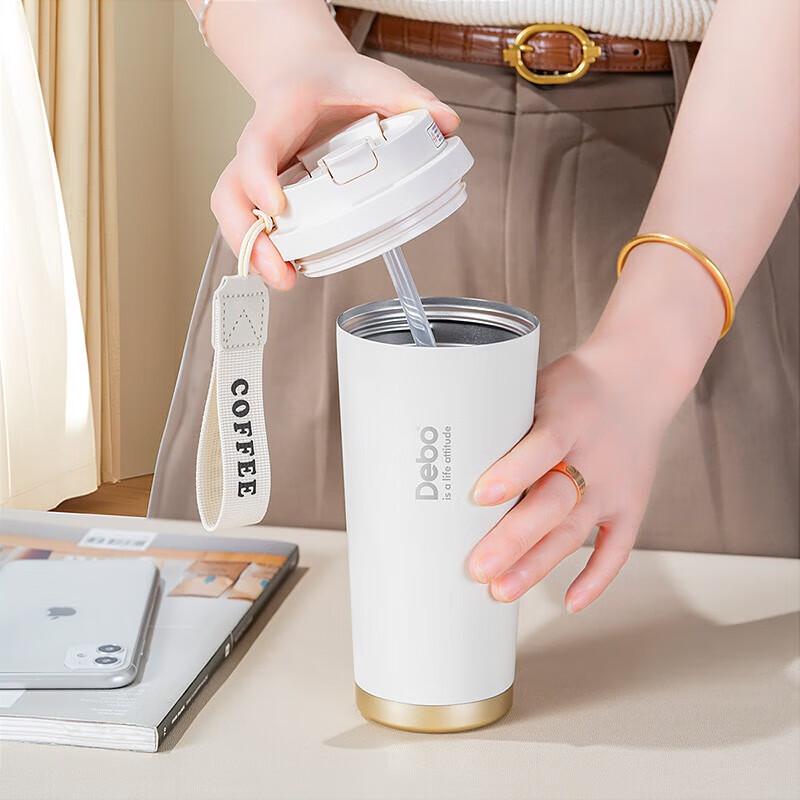 Debo Lily Flower 316 Stainless Steel Insulated Portable Coffee Cup