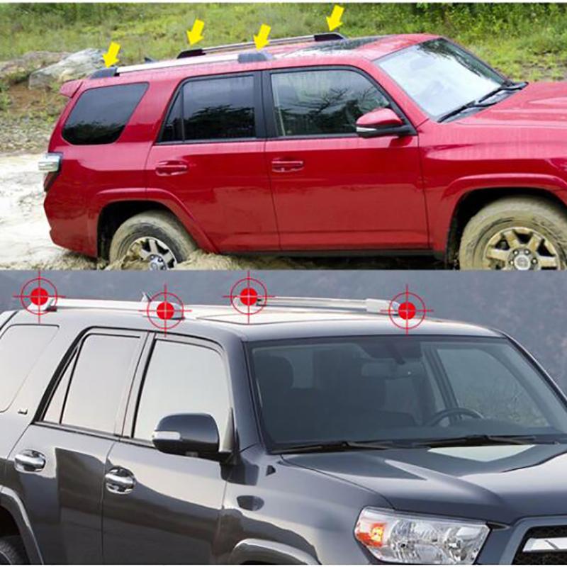 Autodachreling Dachträger Endkappe Schutzabdeckung für Toyota 4Runner 2010-1019 Dachreling Dachträger Fuß Dachreling Dachträger Fußabdeckung 4 Stück