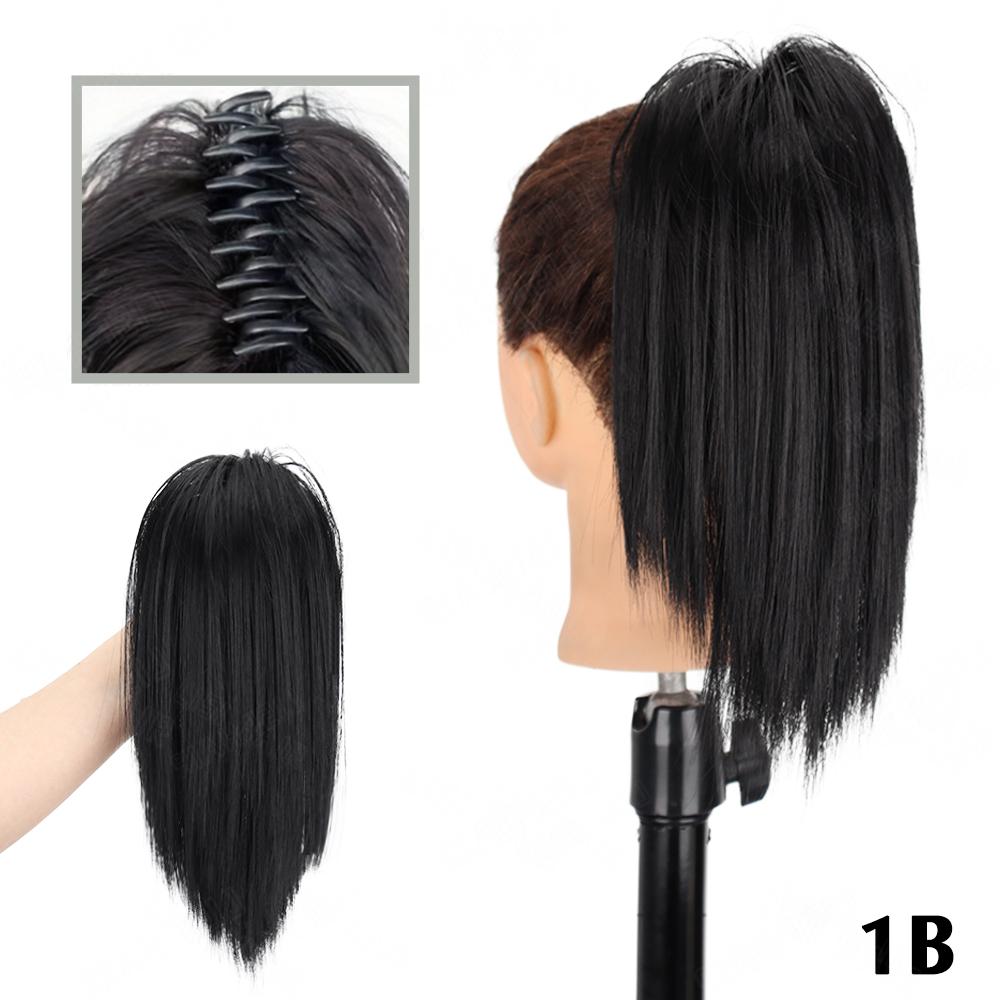 MERISIHAIR Synthetic Messy Hair Buns Extensions Straight Hair Pieces For Women Claw Clip Ponytail Hair Buns For Daily Use Hair