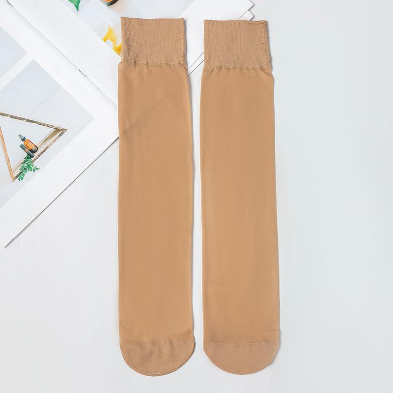 

Жіночі ультратонкі напівпрозорі телячі шкарпетки YF - літні короткі шкарпетки тілесного кольору із середньою формою, що не зачіпаються One Size