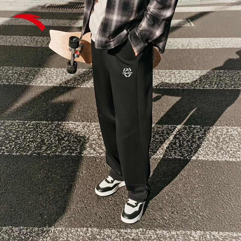 Anta Men s American Retro Fleece-lined Straight-leg Sweatpants 2XL