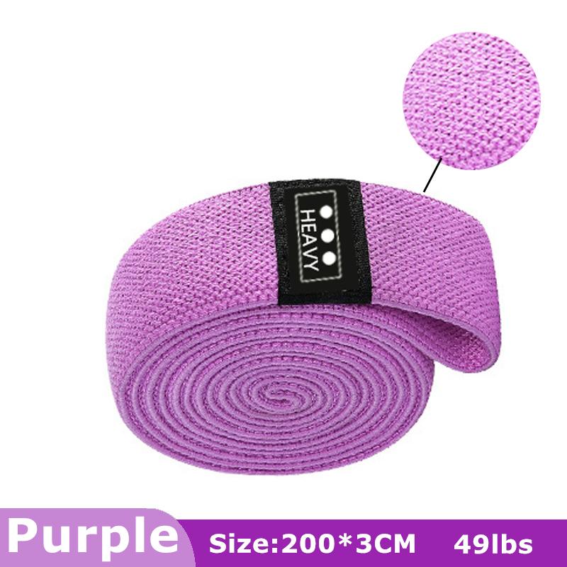 105lb Long Resistance Loop Band Collection Unisex Fitness Yoga Elastic Bands Hip Circle Thigh Squat Band Workout Gym Equipment for Home