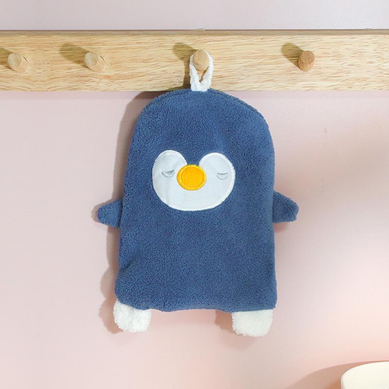 

Cute Little Duck Super Absorbent Bathroom Plush Hand-washing Towel, Household Children s Saliva Towel, Square Towel