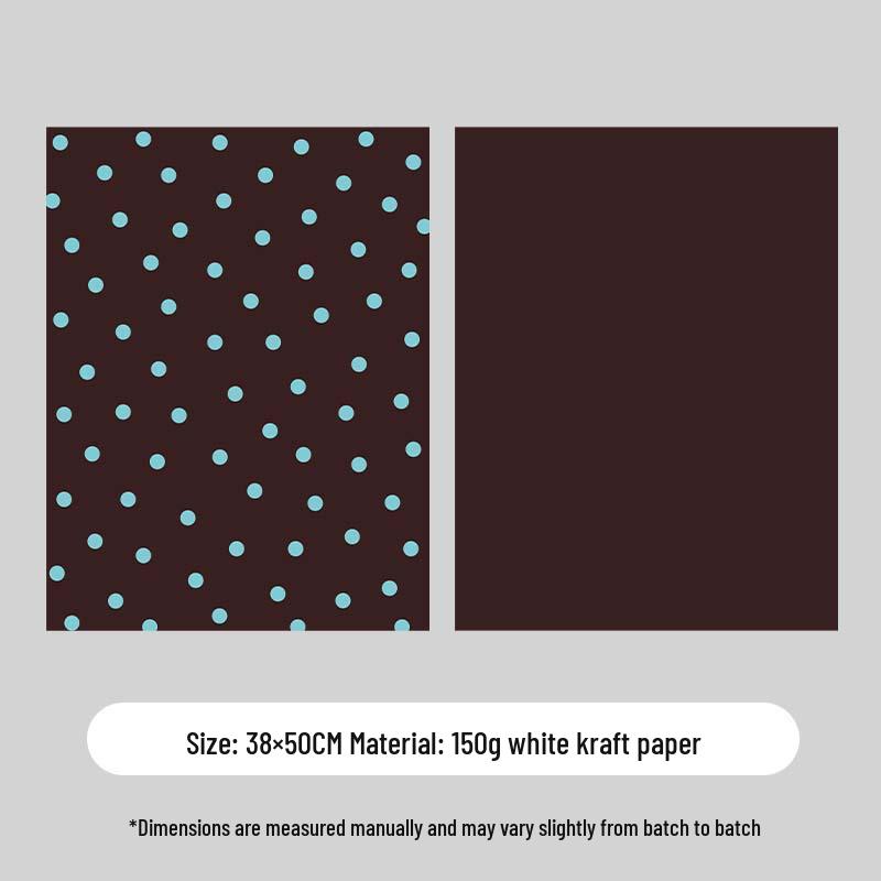 Korean Polka Dot Floral Gift Wrapping Paper - DIY Exquisite Bouquet Paper