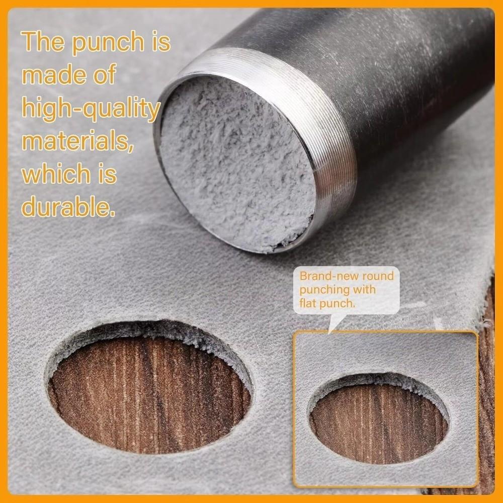 15 Sizes Round Hole Punch 1-15mm Leather Punching Tool Belt Hole Puncher  For DIY Leather Craft
